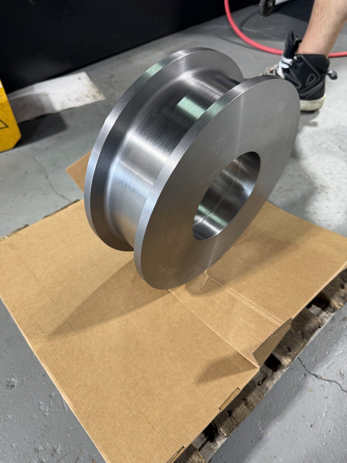 Crane wheel finished part