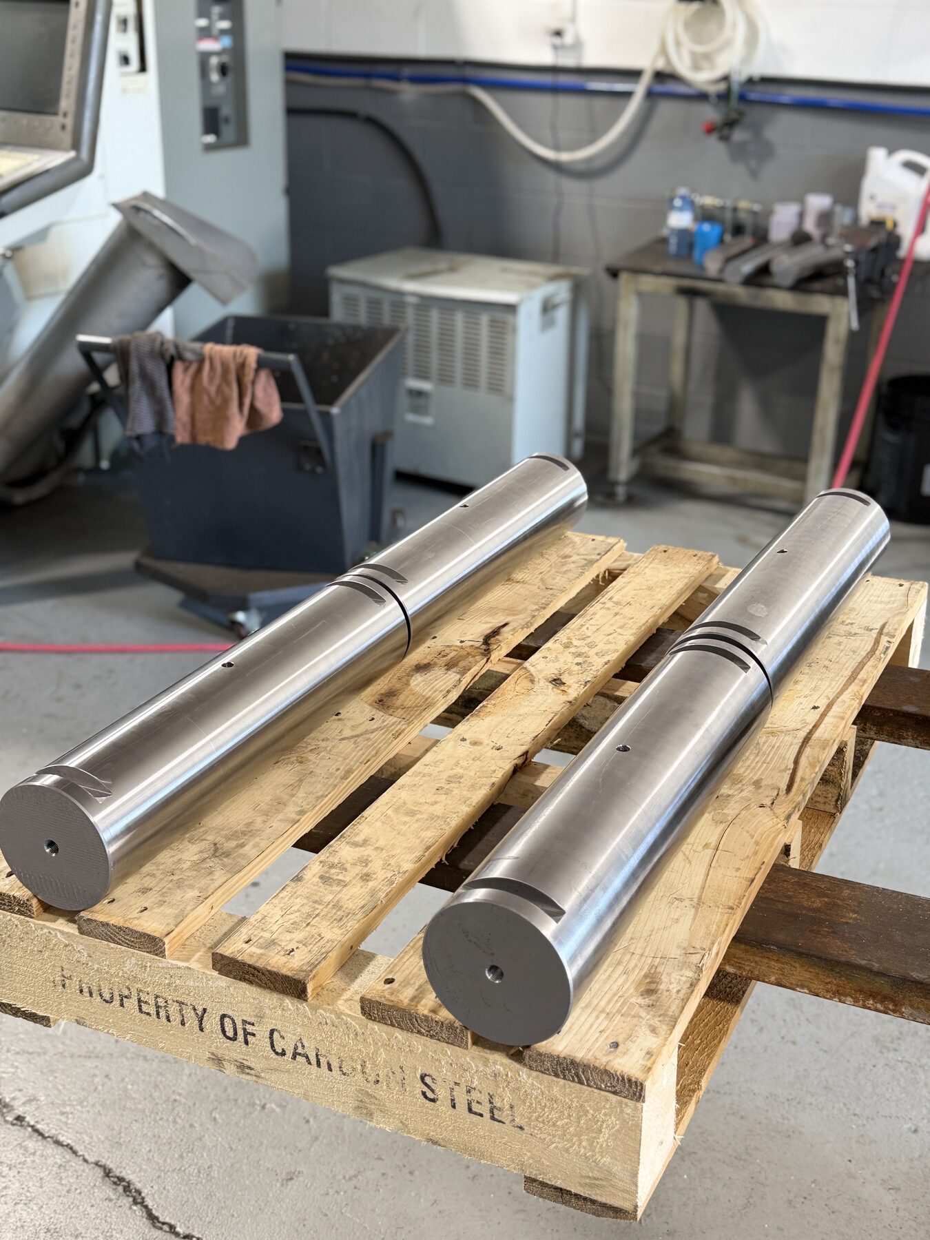 Ground and machined axle shafts